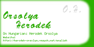 orsolya herodek business card